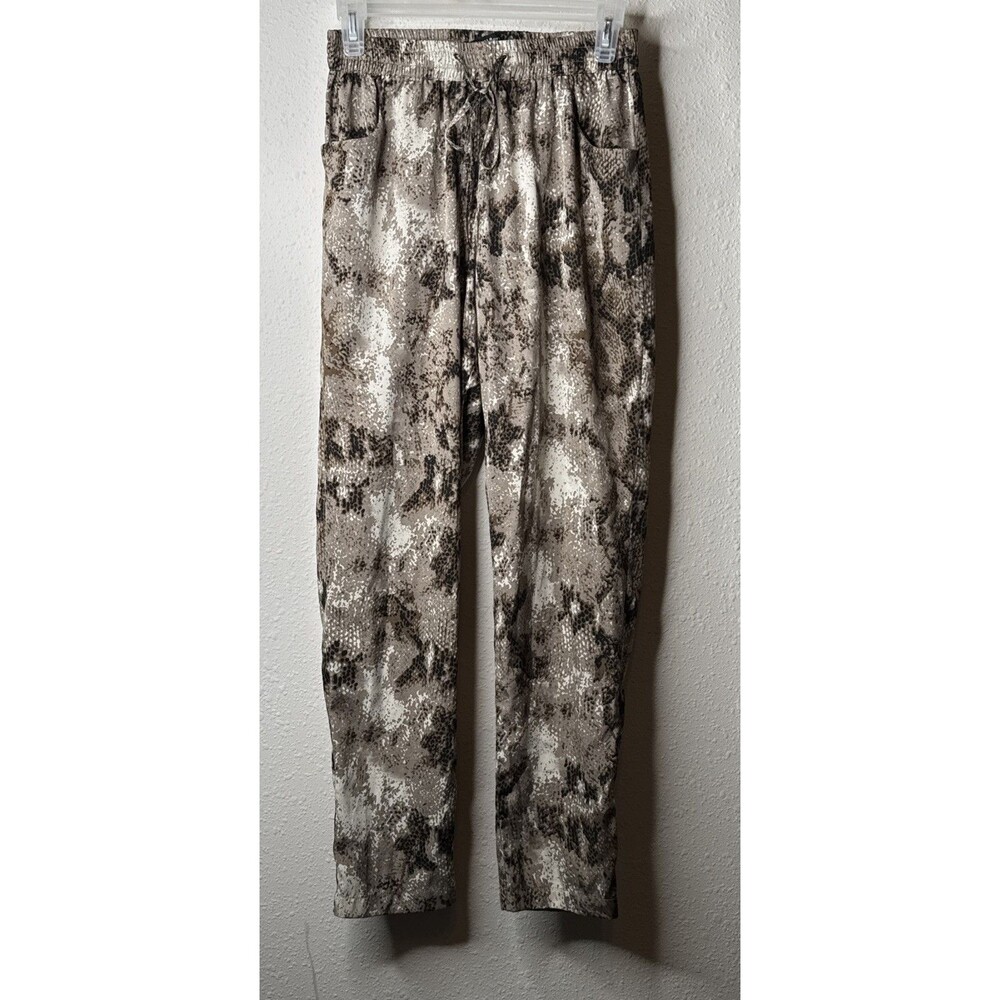 W118 By Walter Baker Pants Women Size Small Snake Print  Lightweight Drawstring